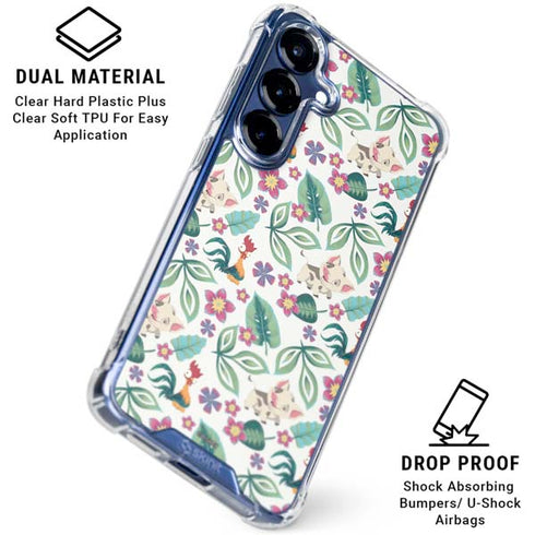 Disney Princess Moana Pua and Heihei Pattern Galaxy S25 Clear Case